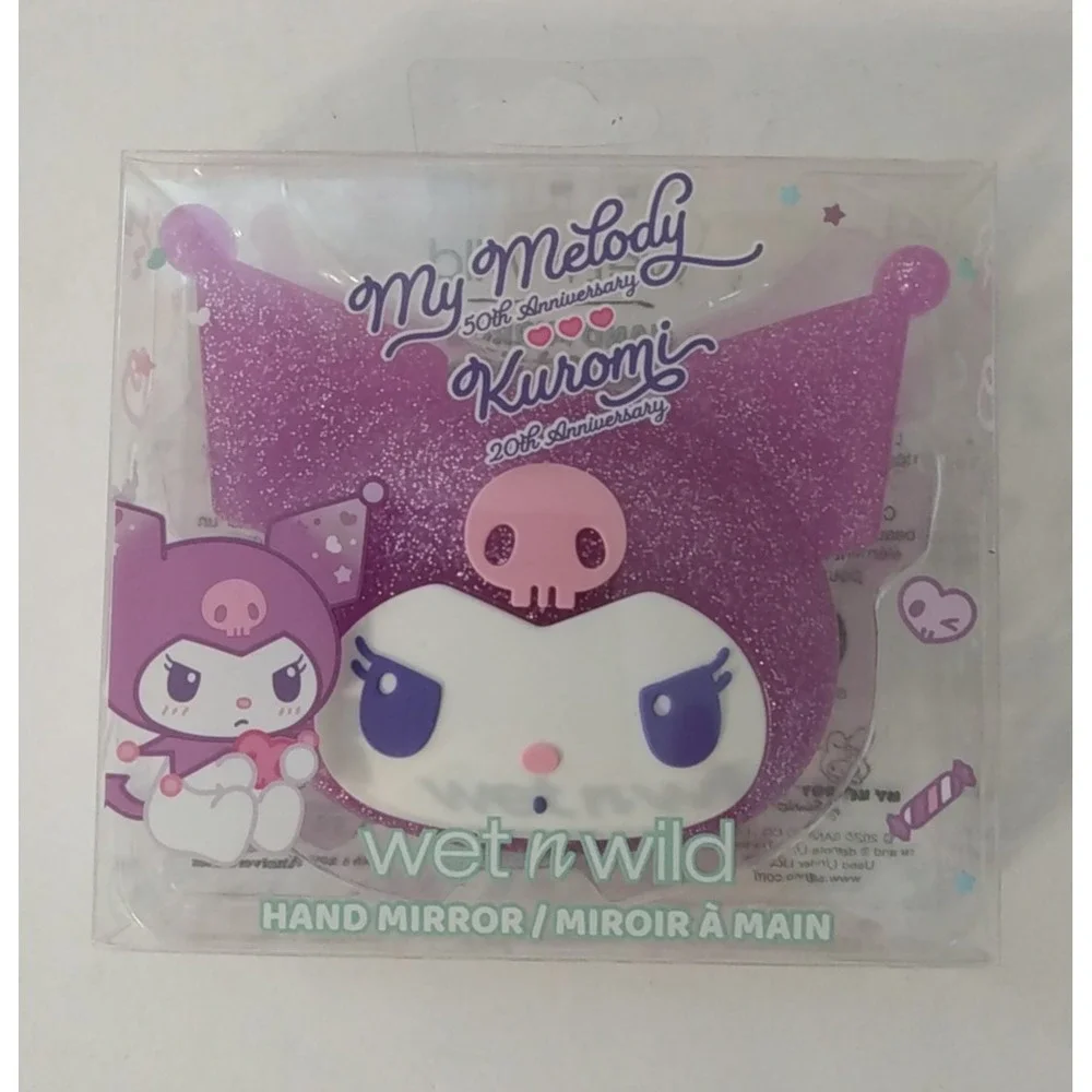Wet n Wild Kuromi 20th Anniversary Purple Glitter Hand Mirror Limited Edition